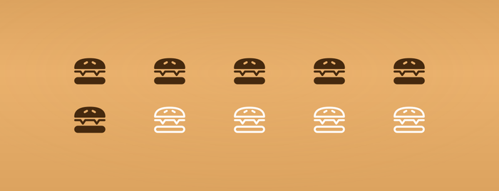 Illustration du modèle de carte Burger