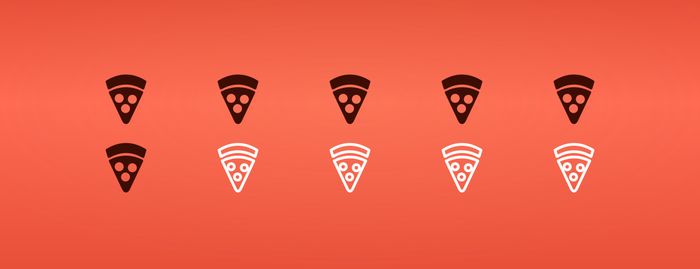 Illustration du modèle de carte Pizza